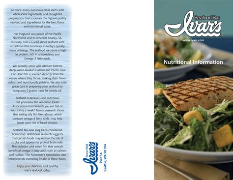 The clams have at it! Ivars Clam Chowder Nutrition Information - NutritionWalls