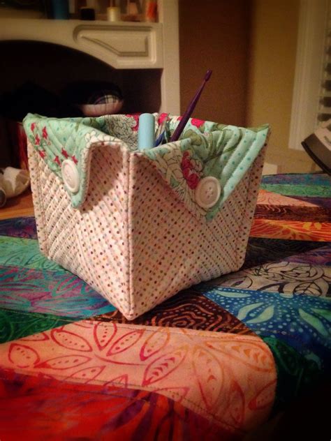 This Fabric Box Was So Much Fun To Make I Used Scraps And This
