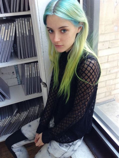 The Fashion Spot Chloe Norgaard Bluegreenyellow Hair