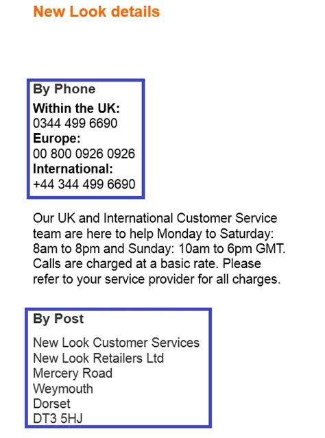 The clinique customer service advisors are easily available online to answer any of the questions about the beauty products, in store services, about your online order or alternatively, the users can call the clinique customer care uk team at the free clinique uk contact number 0800 054 2666 here. New Look Customer Service Contact Number: 0344 499 6690 UK ...