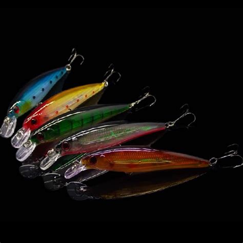 5pcslot Top Grade Classic Laser Minnow Fishing Lure Set Floating