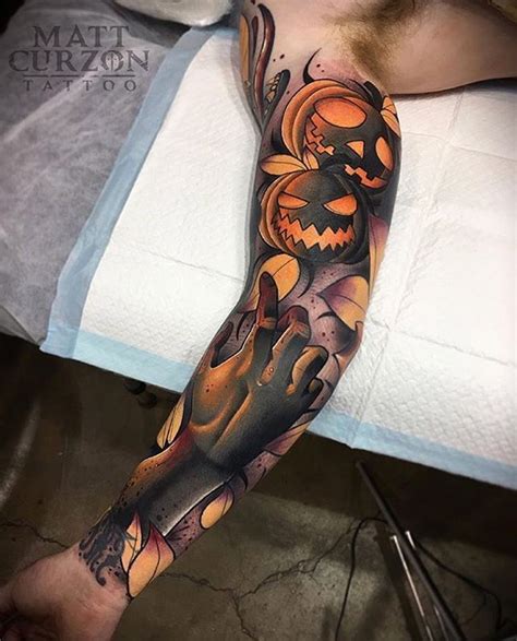 websta thebesttattooartists halloween tattoos sleeve traditional tattoo sleeve halloween