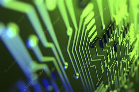 Circuit Board Artwork Stock Image C0203552 Science Photo Library