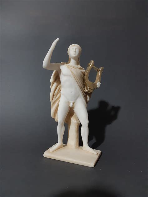 New Apollo God Nude Statue Handmade Greek Alabaster Etsy