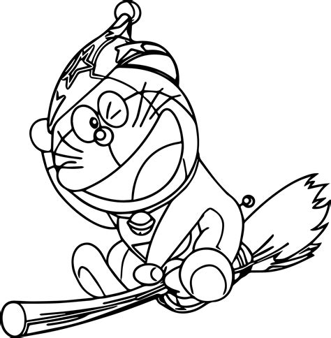Download Bratz Doraemon Witch Coloring Page | Wecoloringpage.com