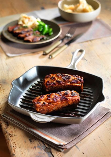 This has a nice combination of flavors and will be made again. Le Creuset Nutmeg Grill Pan - grillit for healthy cooking ...