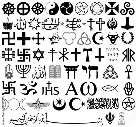 Religious Symbols From The Top Organized Faiths Of The World According