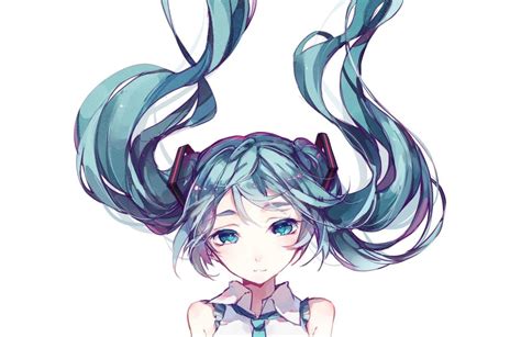 Online Crop Blue Haired Female Anime Character Hatsune Miku Vocaloid Hd Wallpaper