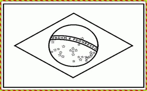 Brazil Flag Coloring Page - Coloring Home