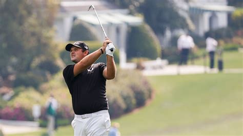 Masters Champion Patrick Reed Plays A Stroke On The No 1 Hole During