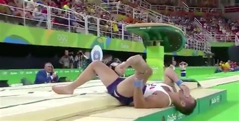 French Gymnast Horrific Leg Injury After Awkward Landing Vids Pics Page BlackSportsOnline