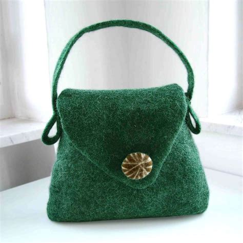 felt handbag wool bamboo felt purse felted handbags felt bag