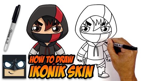How To Draw Fortnite Ikonik Skin Step By Step Tutorial Skin
