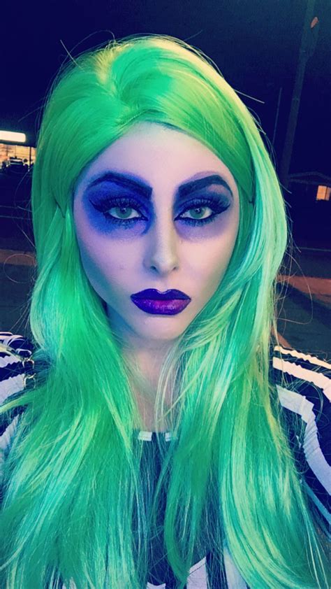 Beetlejuice halloween makeup tutorial 2017 | glamoween. #beetlejuice #womenscostume #beetlejuicecostume #glam # ...