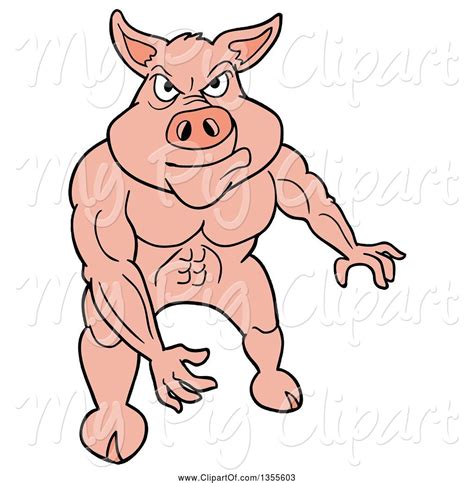 Pigs Clipart Muscular Picture Pigs Clipart Muscular