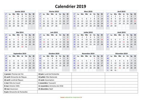 Maybe you would like to learn more about one of these? Calendrier 2019 Semaine Imprimable {PDF, Word, Excel ...