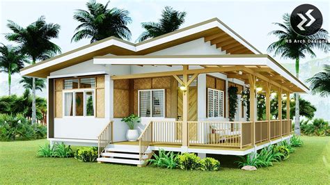 Modern Native House Design With 3 Bedrooms 9 X 12 Meters Half