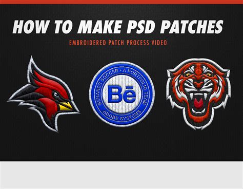 How To Make Psd Embroidered Patches Free Psd Assets Behance