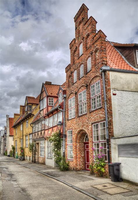 Historical Houses In Lubeck Germany Stock Image Image Of German