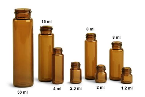 Sks Science Products Glass Lab Vials Amber Glass E C Sample Lab Vials W No Caps Included