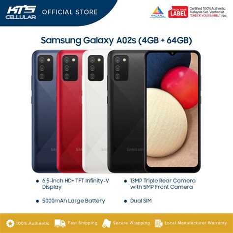 Samsung Galaxy A02s Smartphone 4gb Ram 64gb Rom Shopee Malaysia