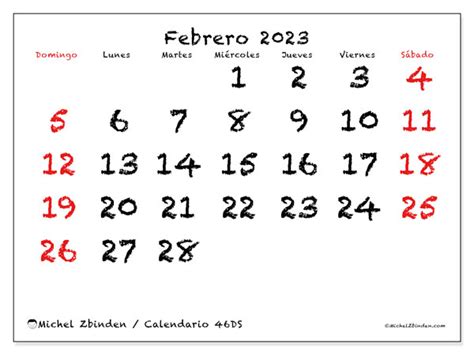 Calendario Febrero De Para Imprimir Panam Ds Michel Zbinden Pa 50778
