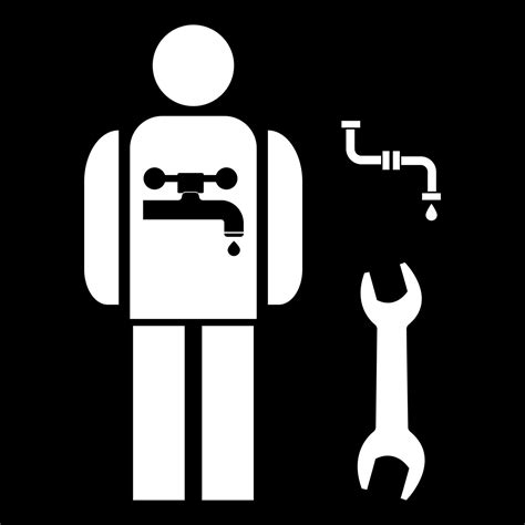 Plumber Icon White Color Vector Illustration Image Flat Style 5267441