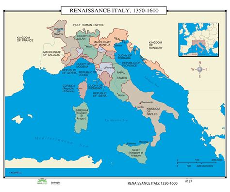 137 Renaissance Italy 1350 1600 The Map Shop