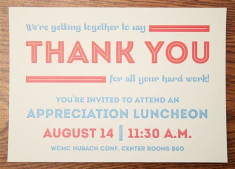 If you need additional help or more examples check out. Appreciation Luncheon Invitation by Brian Hodges, via ...