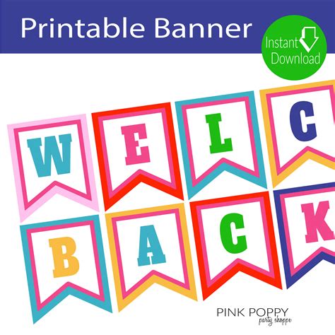 Free Printables Welcome Back Banner Edukacja Edukacja I Throughout
