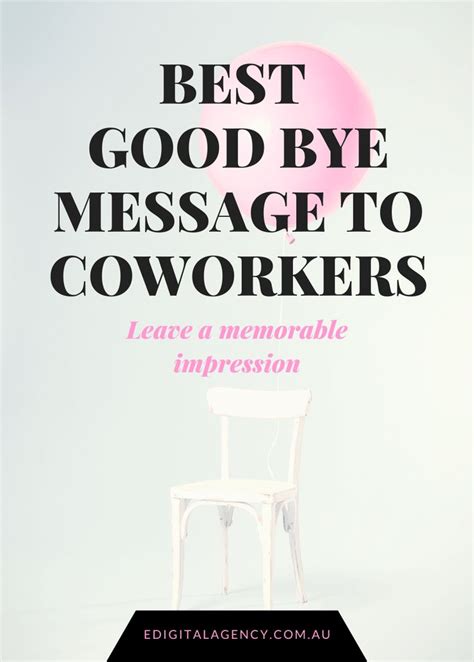 the best goodbye email message to colleagues samples goodbye quotes