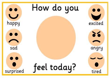 Printable Feelings Mat Emotions How Do You Feel Today Adhd Etsy
