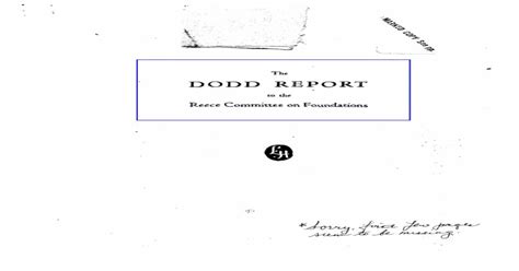 Pdf Dodd Report Reece Committee Foundations Pdfslidenet