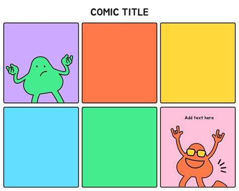Free Printable Comic Strip Templates You Can Customize Canva Vlrengbr