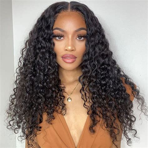 Water Wave X X HD Lace Wig Invisible Lace Glueless Closure Wigs Density In