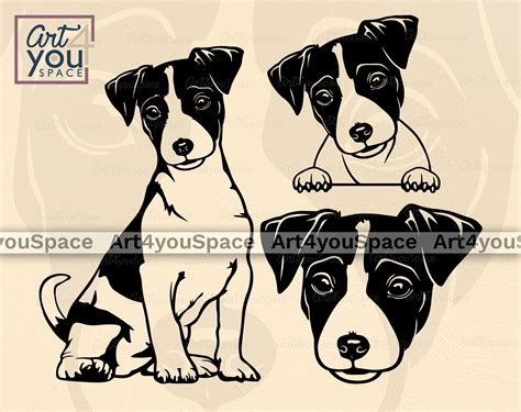 Jack Russell Terrier Svg Dog Svg Cricut Plasma Dxf Laser Cut Etsy