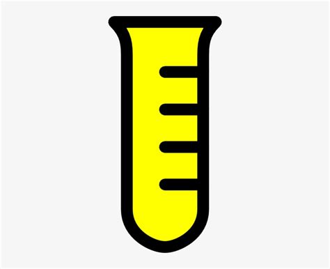 Small Yellow Test Tube Cartoon Free Transparent Png Download Pngkey