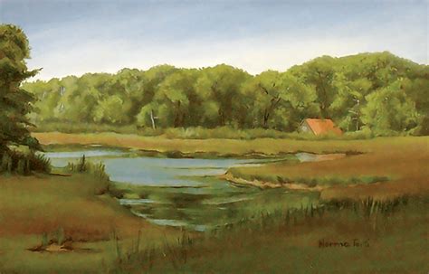 Serene Waterways And Peaceful Landscape Paintings By Norma Torti