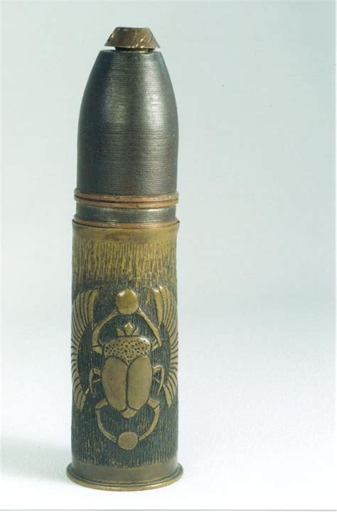 Decorated Shell Casing With Projectile Made From French