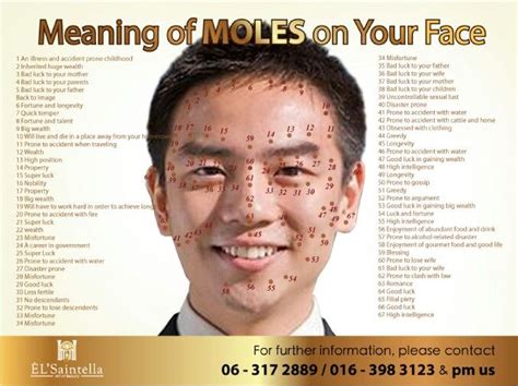 Meaning Of Moles On Man Face Moles On Face Face Reading Chinese