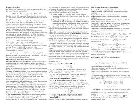 Statistics Cheat Sheet Formulas Download Printable Pdf Templateroller
