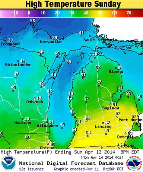 Michigan Weekend Weather Temps Climb To 70s South Very Wet North