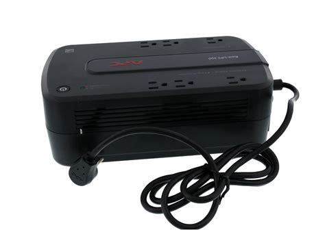 The apc 350va does a great job and the 6 outlets it has are very convenient. APC BE350G Back-UPS 350 VA 6-outlet Uninterruptible Power ...