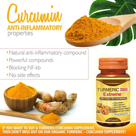 Natural Turmeric Curcumin Antioxidant Supplement 95 Standardized
