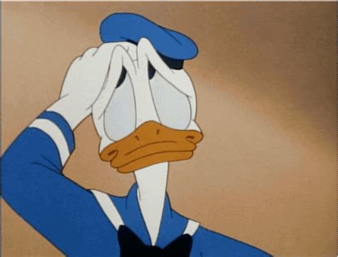 Donald Duck Head Scratch 