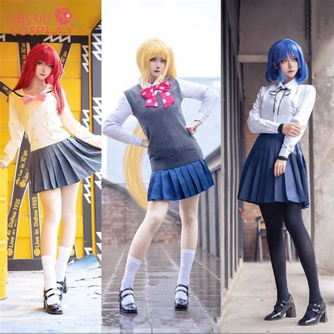 Sbluucosplay Bocchi The Rock Cosplay Ikuyo Nijika Ryo Cosplay Costume