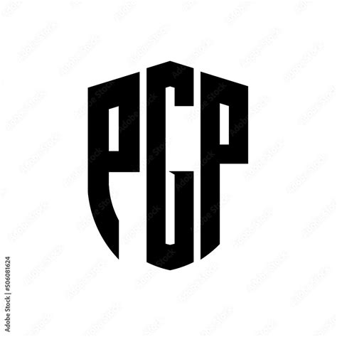 Pgp Letter Logo Design Pgp Modern Letter Logo With Black Background
