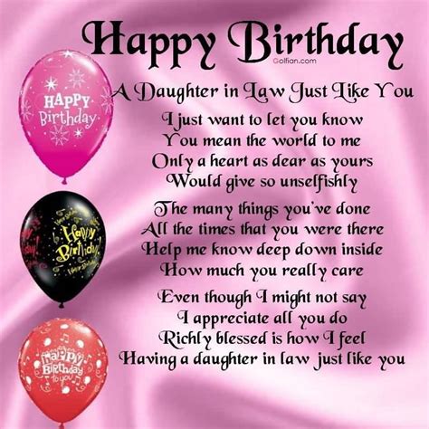 18 Inspiration Images Of Special Birthday Wishes For Daughter In Law