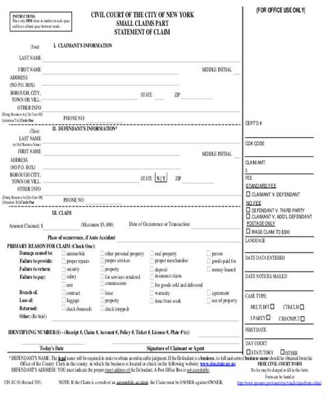 The process to file a small claims action is straightforward. FREE 46+ Statement Forms in MS Word | PDF
