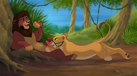 Rule 34 Bondage Disney Feline Feral Kiara Kovu Licking Lion Lioness